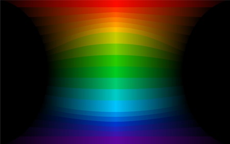 abstract rainbow strips over dark backgroundのイラスト素材