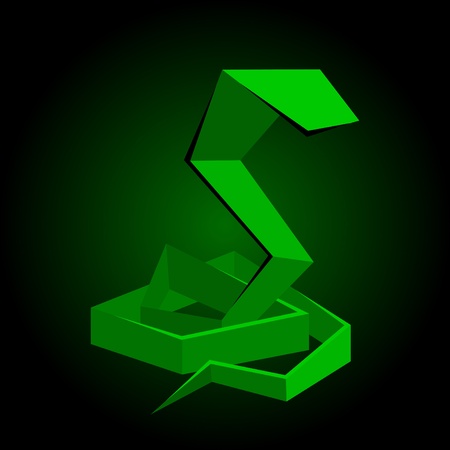 simplistic snake vector graphicsのイラスト素材