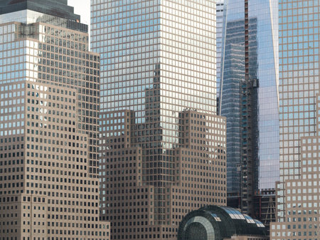 Reflection of Buildings in Lower Manhattan