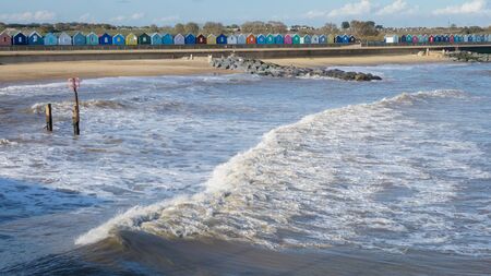 Surfing and Paddle Boarding Southwold UKの写真素材