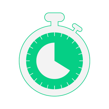 Green stopwatch iconのイラスト素材