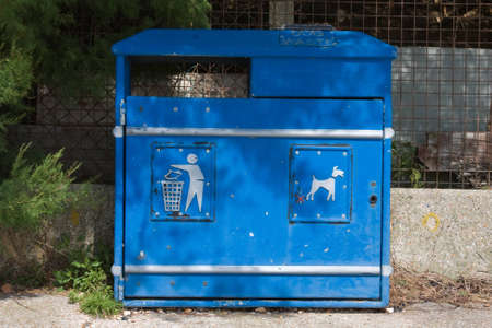 Haman and animal waste binの写真素材