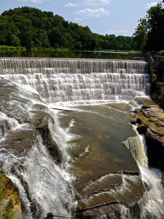 Trip Hammer Falls - Ithica New Yorkの写真素材