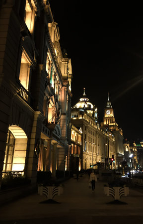Shanghai street night view