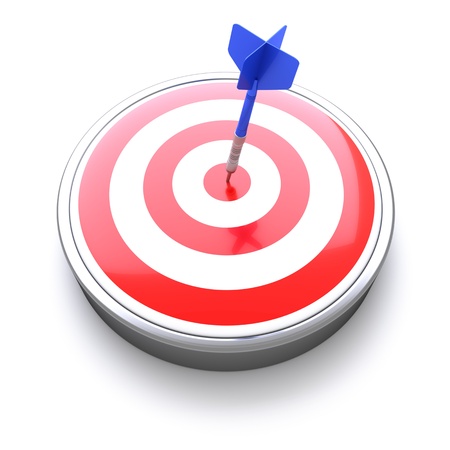 Dart Target Icon with Bull's eye concept, success achievement の写真素材