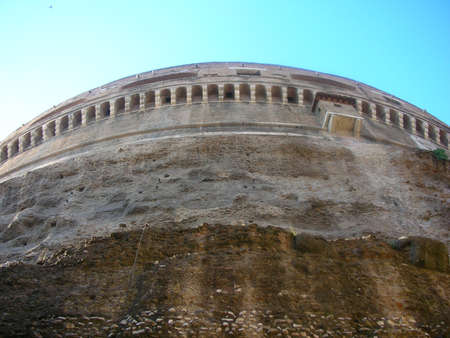 Castel Sant'Angelo also known as the Mausoleum of Hadrian and Castle of the Holy Angel. The Castle is located in Rome Italy next to the River Tiber not far from St Peter's Squareのeditorial素材