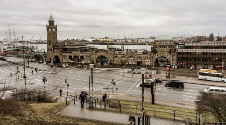 A dock at the harborのeditorial素材