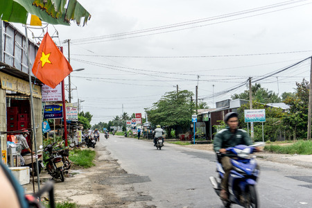 Riding moto in Vietnamのeditorial素材