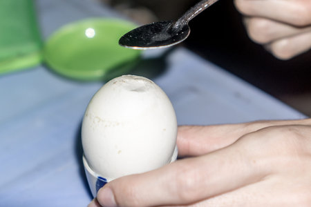 Eating Duck Fetusの写真素材