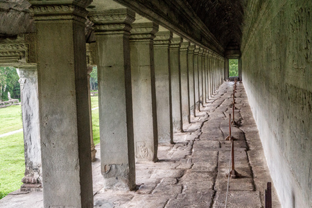 Angkor Wat columnsの写真素材