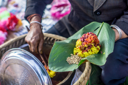 Bac Ha - Sunday Market - Colorful Sticky Riceの写真素材