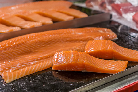 Chiang Rai, Thailand - sashimi quality salmon
