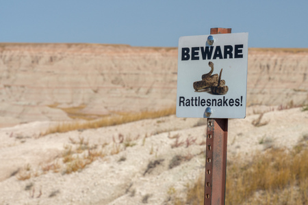 Visiting the Badlands in South Dakota in September 2018の写真素材