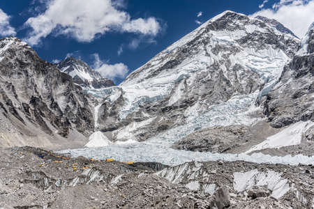 Day 8 of EBC Trek:  Base Campの写真素材