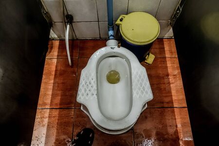 Bangkok, Thailand - squat toiletの写真素材