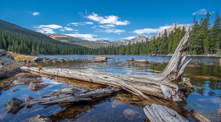 Finch Lake Trail in the Rocky Mountain National Park, USAの写真素材