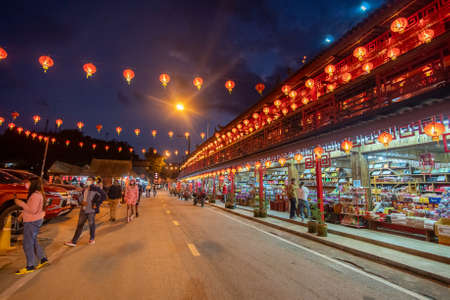 Visiting Ban Rak Thai along the Mae Hong Son Loop on border of Nothern Thailand and Myanmarのeditorial素材