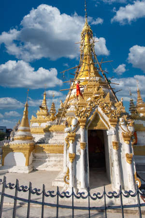 Wat Chong Kham temple in Mae Hong Son in Northern Thailandのeditorial素材
