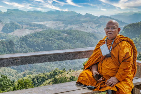 Visting Bon Jabo Village in northern Thailand between Pai and Mae Hong Sonのeditorial素材
