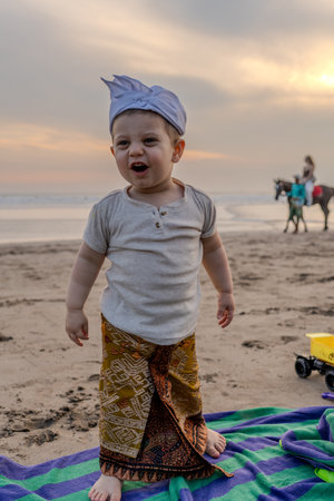 Celebrating Galunganの写真素材