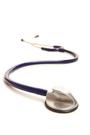 Stethoscope on white background with shadow の写真素材