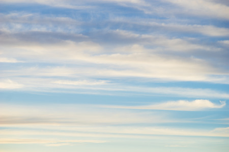Strings of high altitude cloudの写真素材