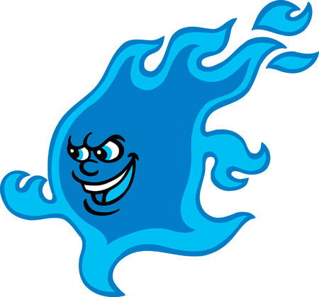 Mr Blue Flameのイラスト素材