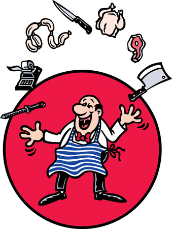 Mr Butcher のイラスト素材