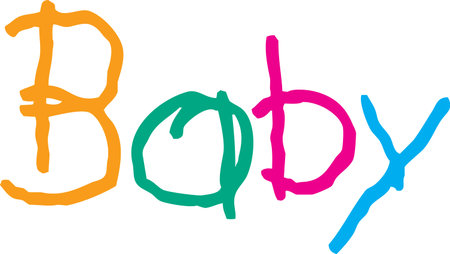 Baby Wordのイラスト素材