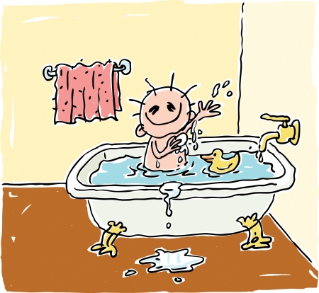 Bath Timeのイラスト素材