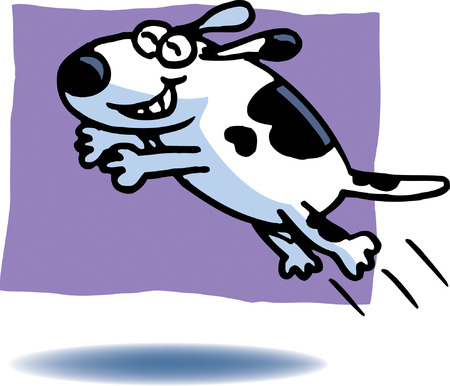 Leaping Dogのイラスト素材