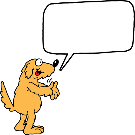 Dog Speakのイラスト素材