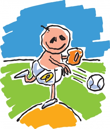 Baseball Babyのイラスト素材