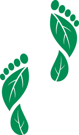 Carbon Footprintsのイラスト素材