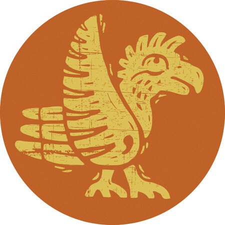 Brown Tribal Birdのイラスト素材