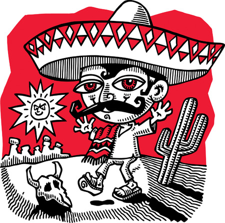 Mexican Manのイラスト素材