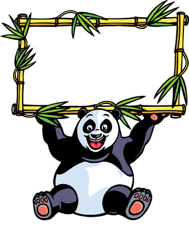 Panda Signのイラスト素材