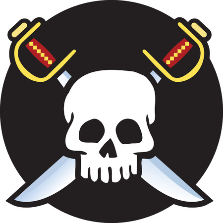 Skull Flagのイラスト素材