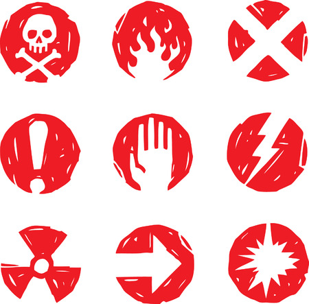 Danger Iconsのイラスト素材