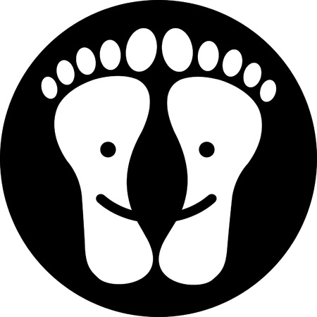 Happy Feetのイラスト素材