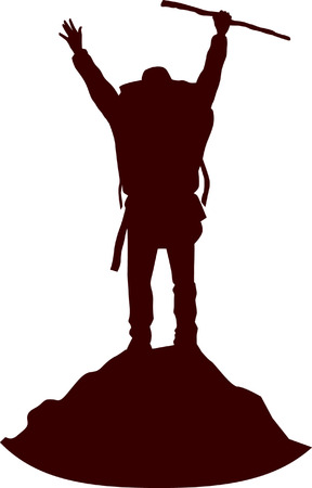 Hiker lift handsのイラスト素材