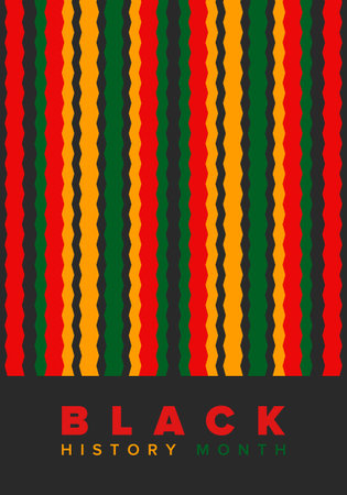 Black History Month. African American History. Celebrated annual. In February in United States and Canada. In October in Great Britain. Poster, card, banner. Vector illustrationのイラスト素材