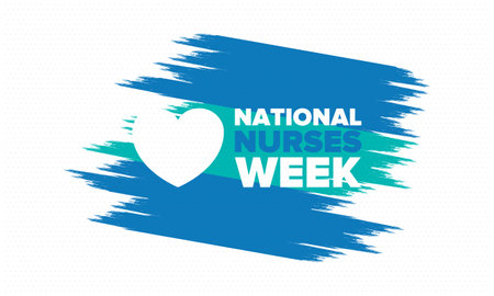 National Nurses Week. Thank you nurses. Medical and health care concept. Fighters against viruses and diseases. In honour of the doctors. Celebrated annual in United States. Vectorのイラスト素材