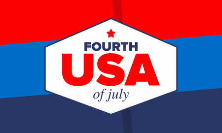 Independence Day in United States of America. The Fourth of July. Happy national holiday, celebrated...