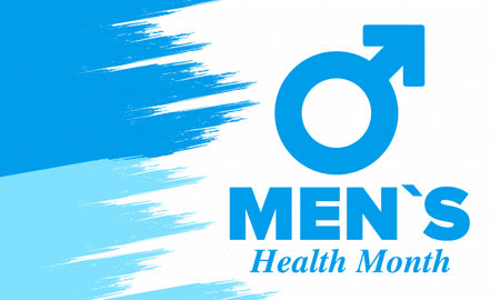 National Men's Health Month in June. Health education program. Celebrated annual in United States. Medical concept. Care and health. Poster, card, banner and background. Vectorのイラスト素材