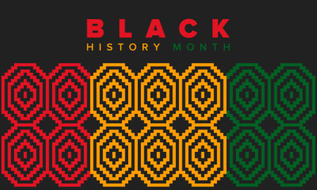 Black History Month. African American History. Celebrated annual. In February in United States and Canada. In October in Great Britain. Poster, card, banner, background. Vectorのイラスト素材