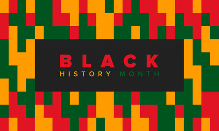 Black History Month. African American History. Celebrated annual. In February in United States and Canada. In October in Great Britain. Poster, card, banner, background. Vectorのイラスト素材