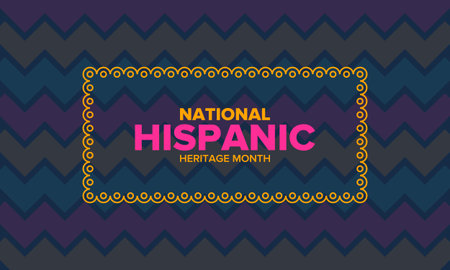 National Hispanic Heritage Month in September and October. Hispanic and Latino Americans culture. Celebrate annual in United States. Poster, card, banner and background. Vector