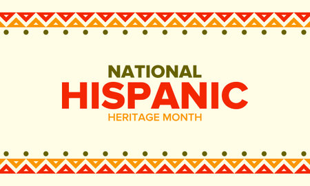 National Hispanic Heritage Month in September and October. Hispanic and Latino Americans culture. Celebrate annual in United States. Poster, card, banner and background. Vector