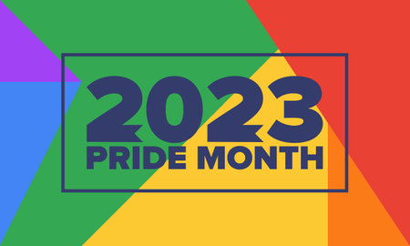 LGBT Pride Month in June. Lesbian Gay Bisexual Transgender. Celebrated annual. LGBT flag. Rainbow love concept. human rights and tolerance. vector illustration. Posterのイラスト素材